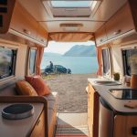 Mon quotidien dans un camping car interieur fonctionnel et chaleureux