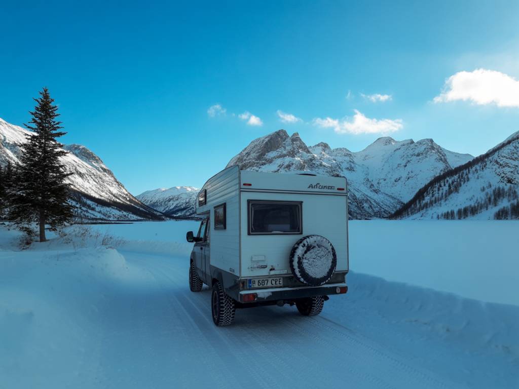 Pneus neige obligatoire : mon expérience dans les Alpes en camping-car cet hiver